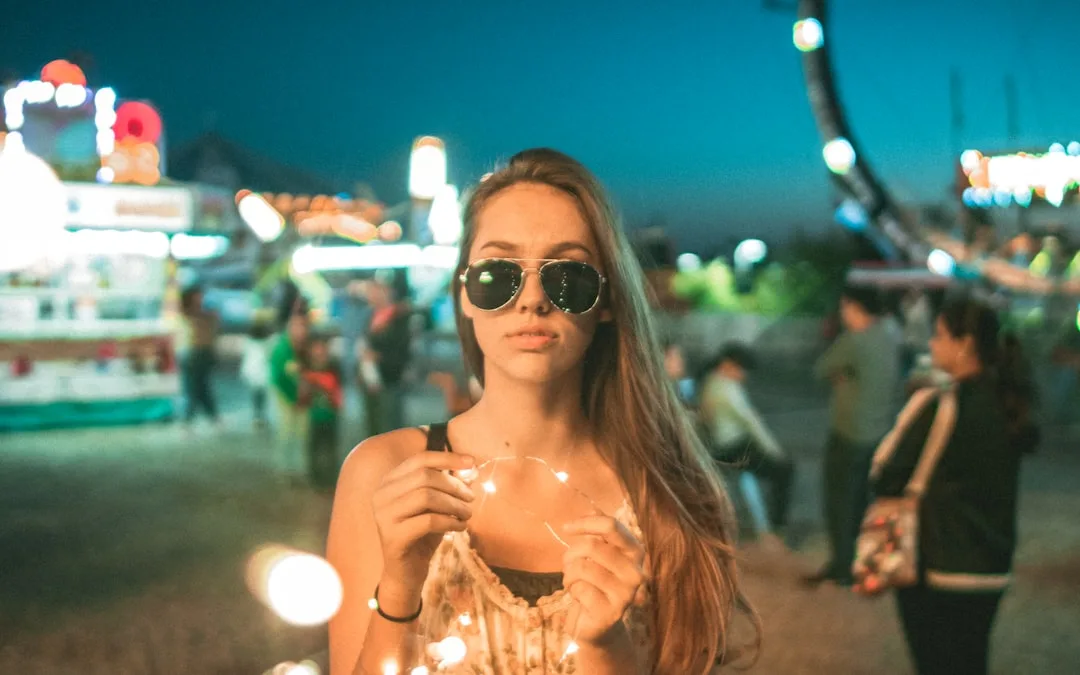 young woman holding stomach