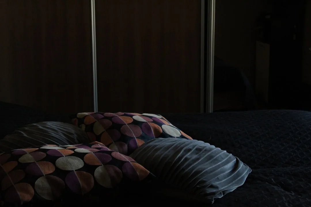 exhausted person bedroom