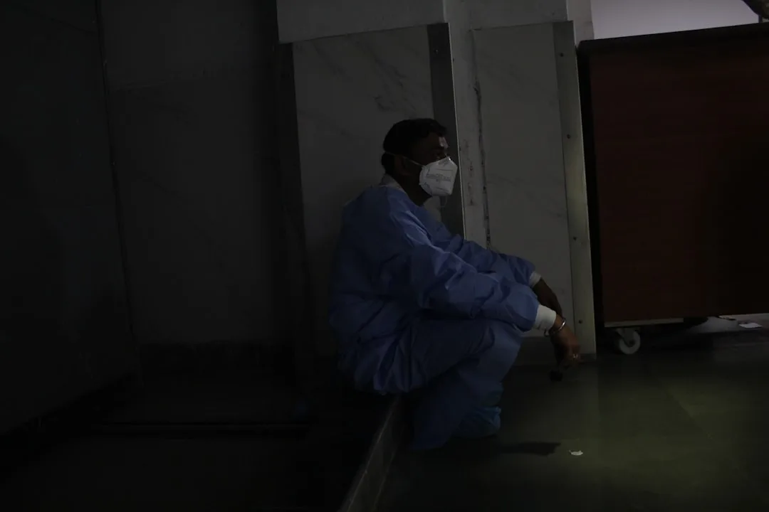 crying patient hospital waiting room